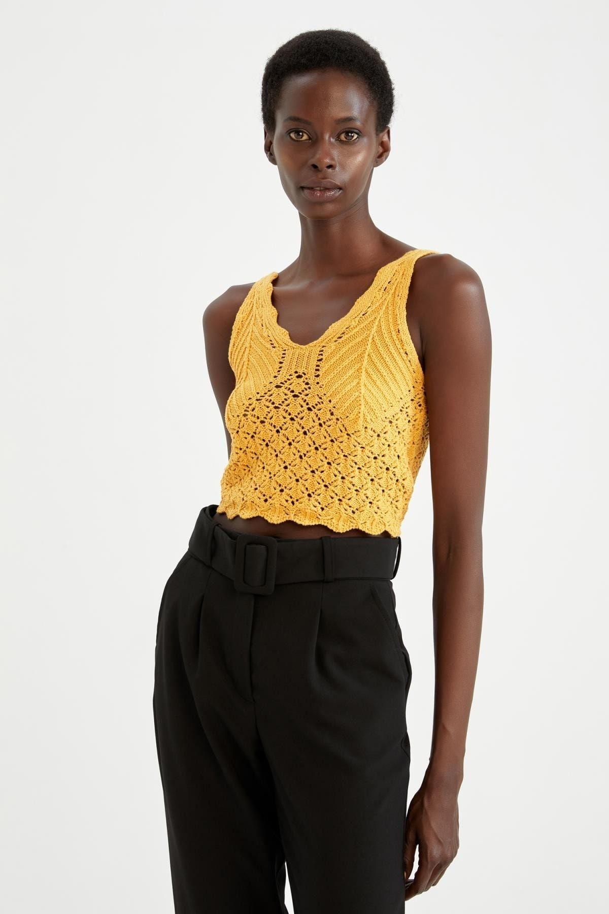 Defacto Regular Fit Lace Undershirt Trendyol