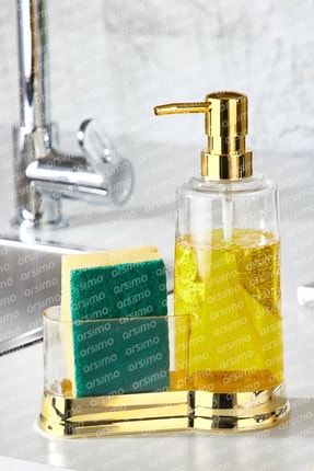 Şeffaf Akrilik Sünger Hazneli Sıvı Sabunluk | Süngerlikli Sıvı Sabunluk ARS-IND657