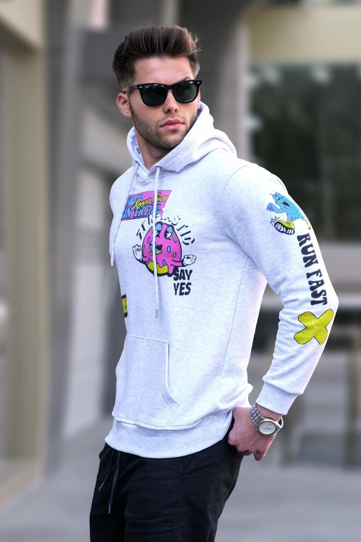 Madmext Sweatshirt Braun Regular Fit