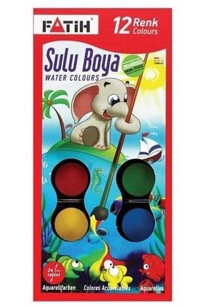 12 Renk Sulu Boya 500405