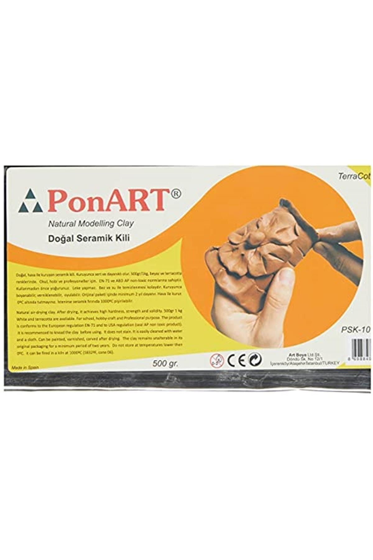 Ponart-Ceramic Clay Terracotta 500 gr Psk - 1011 3