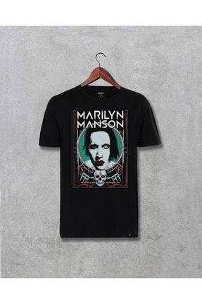 Marilyn Manson Özel Tasarım Baskılı Unisex Tişört 3283dark11631015