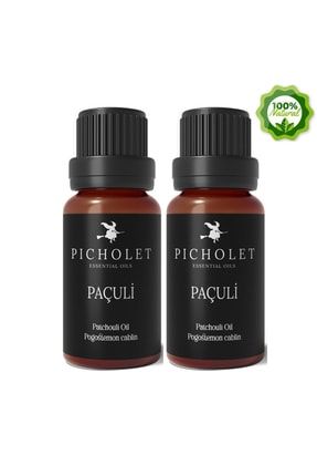 Paçuli Yağı 2li Set Analiz Sertifikalı ( Patchouli Essential Oil ) 2x10 ml Picholet010