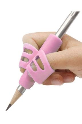 Pencil Grip Kolay Kalem Tutamağı Kavrama Yazı Yazma Tutuş Düzeltme Yardımcı Pembe 6290929918604