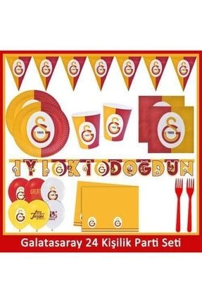 Galatasaray 24 Kişilik Ekonomik Full Parti Seti PartiSeti036