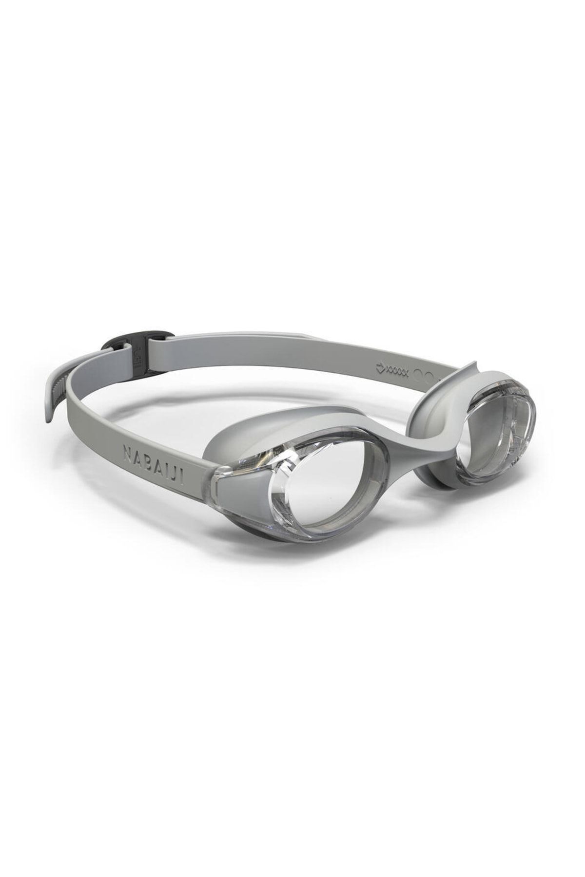 Swimming Goggles - Standard Size - Gray - Clear Lenses - Ready