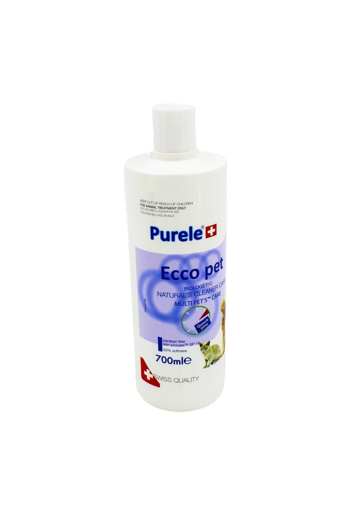 Purele Eccopet Ekonomik Pet Bakım Şampuanı Kedi ve Köpekler Için 700 ml