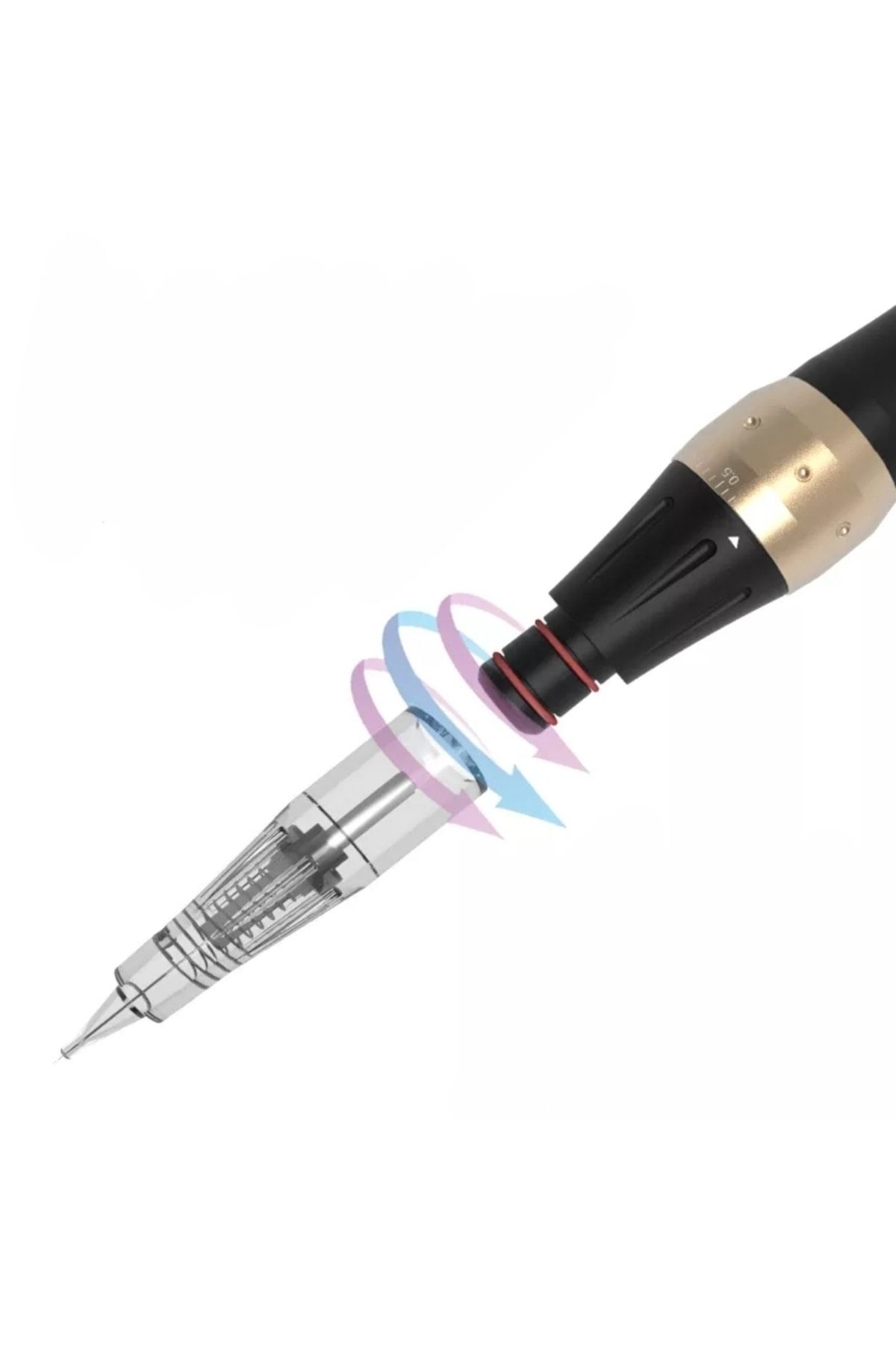 1rl(P) سوزن آرایش دائمی 0.3 میلی متری نانو خط چشم نوع گرد ماژول اصلی ابرو Pavone