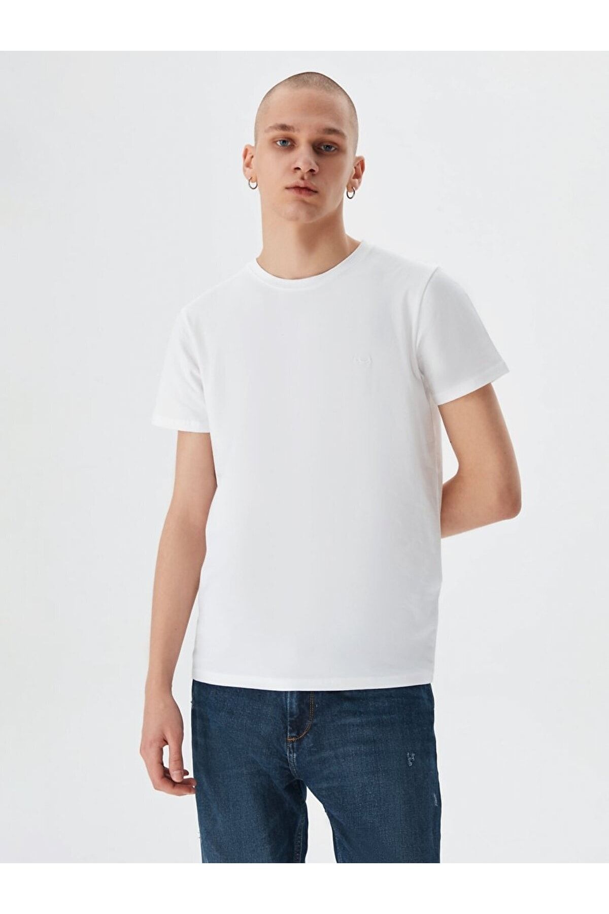 T-Shirt Ltb Regular - - Trendyol fit White -