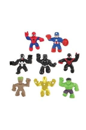 Goojitsu Marvel Minis 8li Paket Goojitzu Süper Güçlü Esnek Süper Kahraman Seti mrvlgjtsskzlst