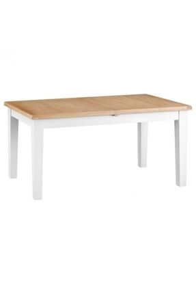 White Açılabilir Yemek Masası 160cm mobilya-baba-2023-2511