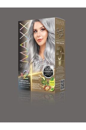 Maxx Beauty Expert Set Saç Boyası Titanyum Gri 0.02 123TİTANYUMGRİ
