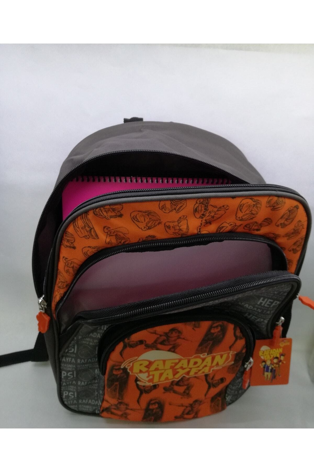 Rafadan Tayfa-Adel Gray Orange School Bag 5