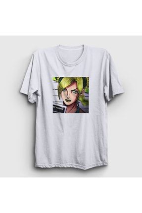Unisex Beyaz Jolyne Cujoh Anime Jojo T-shirt 321560tt