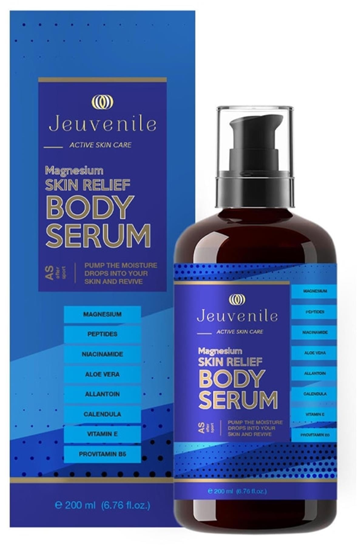Jeuvenile Magnezyum Canlandırıcı & Sıkılaştırıcı Vücut Serumu Skin Relief Magnesium Body Serum 200
