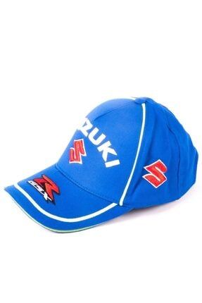 Suzuki Gsxr Motosiklet Şapka Mavi Renk Yazlık Şapka 01221
