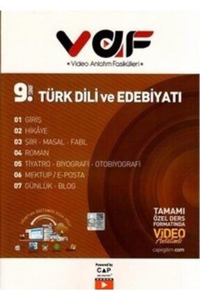 Vaf 9. Sınıf Türk Dili Ve Edebiyatı Video Anlatımlı Fasiküller 9786057766847