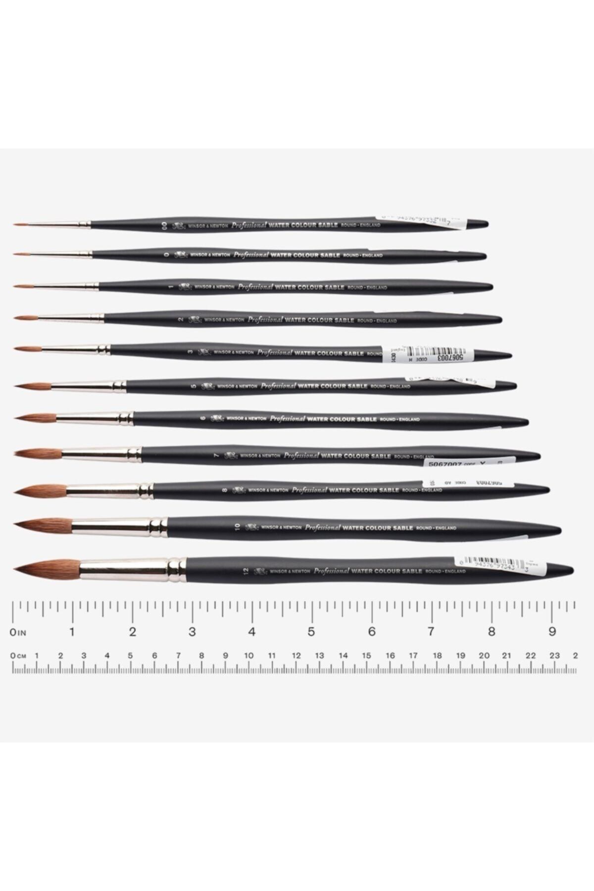 Winsor Newton-Winsor & Newton : Professional Sable Short Handle Round Brush No:1 2