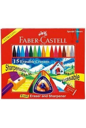 15 Renk Mum Pastel Boya Erasable Crayons Karton Kutu Silinebilir Üçgen 110mm fc15mum
