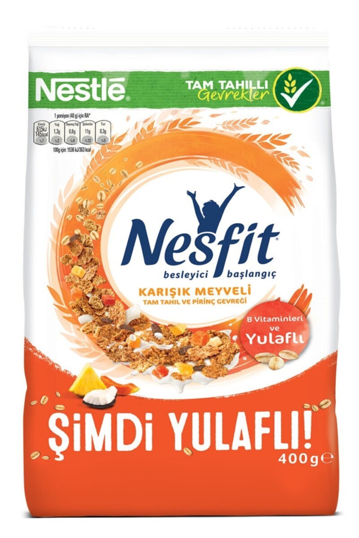 Nestle Nesfit Karışık Meyveli ve Yulaflı Mısır Gevreği 400 gr