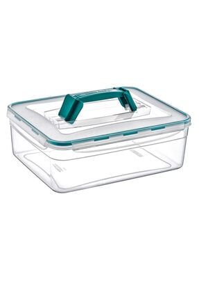 Saplı Fresh Box 5500 ml Hava Geçirmez & Sıvı Sızdırmaz Saklama Kabı & Lunch Box & Piknik Kutusu LC-390