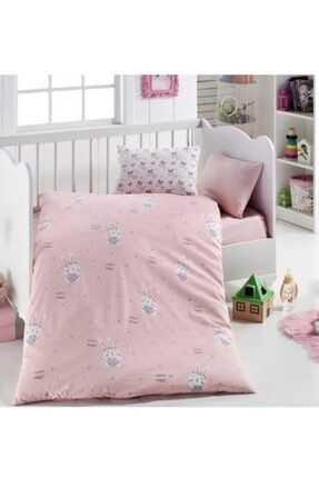 7 Parça Bebek Uyku Takımı - Pink Rabbit 308778