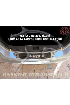 Opel Astra J Hb Formlu Krom Arka Tampon Üstü Koruma Eşiği 2010 Üzeri ( Yazılı ) BASKNT1000000921