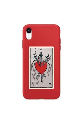 Iphone Xr Kırmızı Lasman The Heart Baskılı Telefon Kılıfı IPXRLN-137
