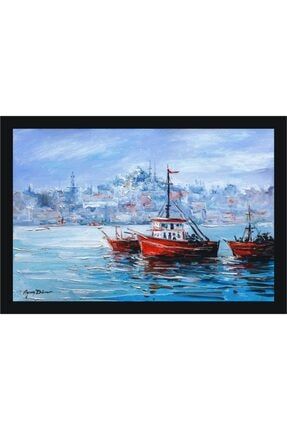 Istanbul Manzarası Orjinal Yağlı Boya Tablo 80000999