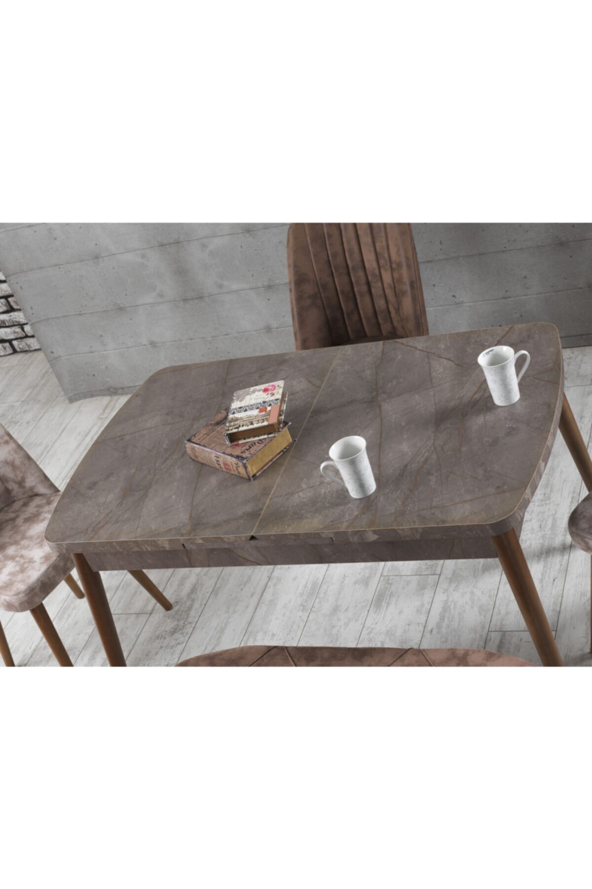 mymassa elit luks gordion acilabilir mutfak masasi ve polo sandalye takimi benchli fiyati yorumlari trendyol