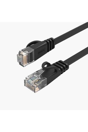 Pug-c6b Cat6 Flat Ethernet Kablosu, 3m, Siyah PUG-C6B-30
