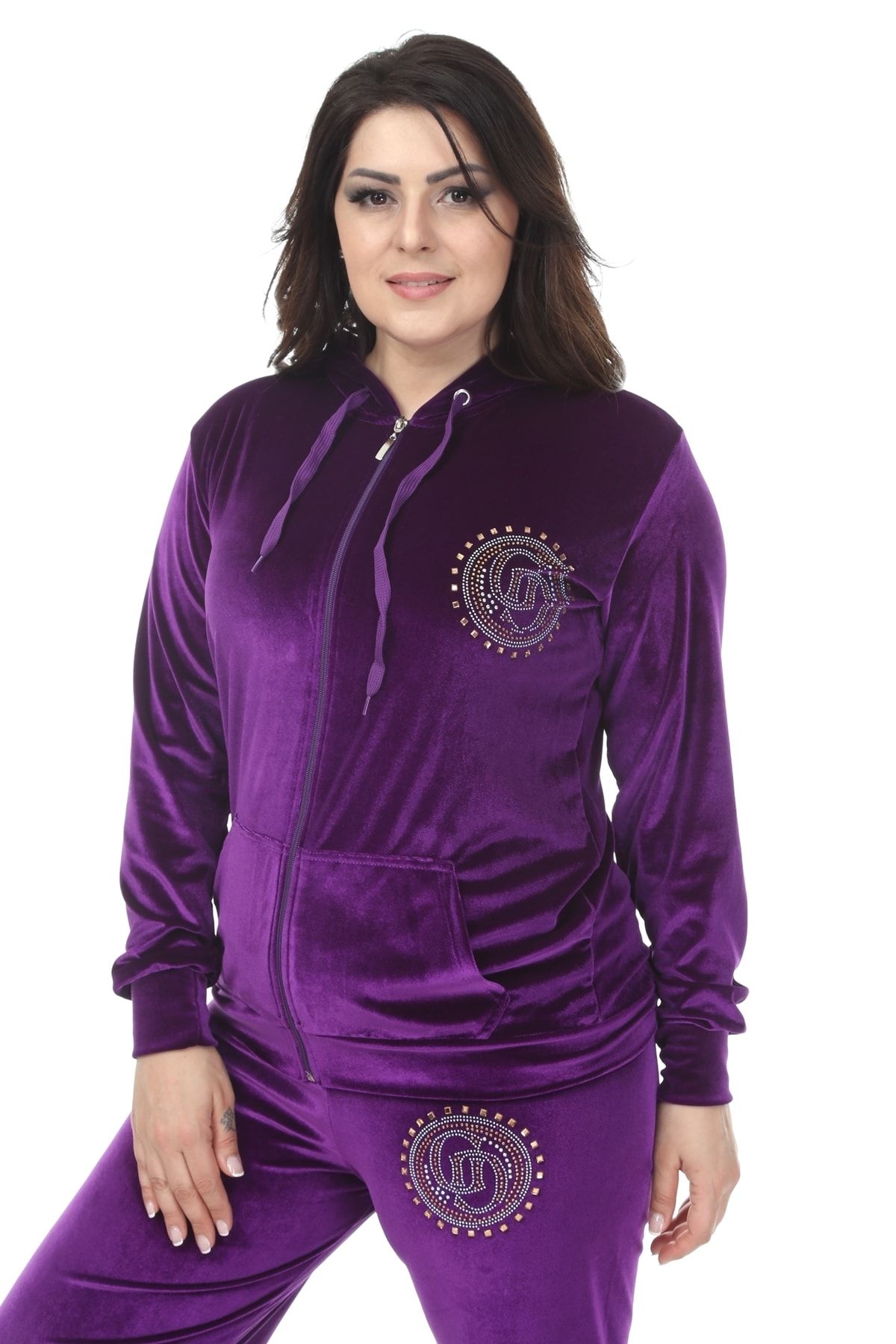Lavender velvet sales tracksuit