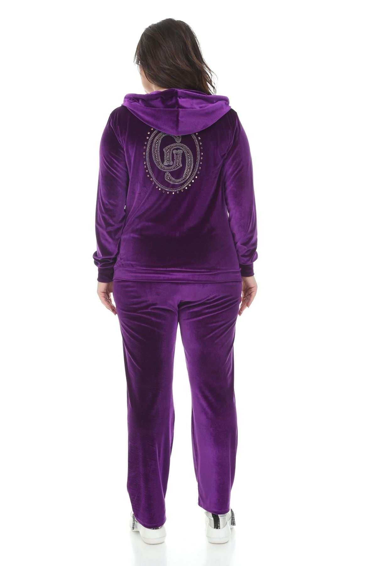 Purple top velvet sweatsuit