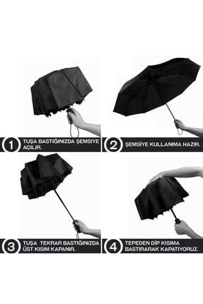 Tam Otomatik Şemsiye Siyah 16323109