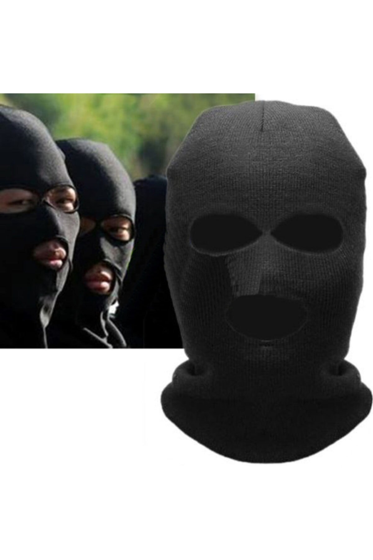 Genel Markalar Çift Göz Kar Maskesi Bere Unisex Outdoor