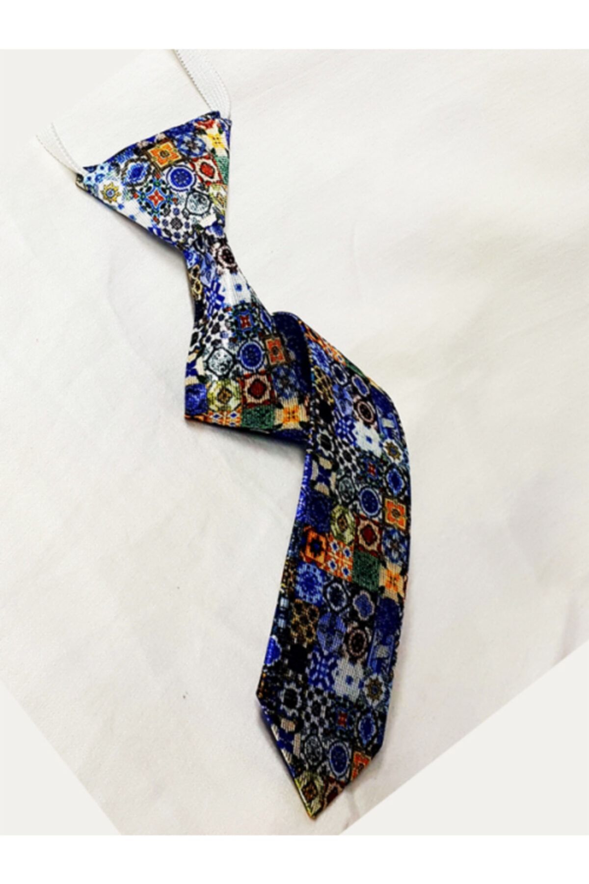 GallanD-Digital Printed Fabric Tied Vibrant Color Patterned Unisex Special Day Birthday Wedding Children's Tie 3