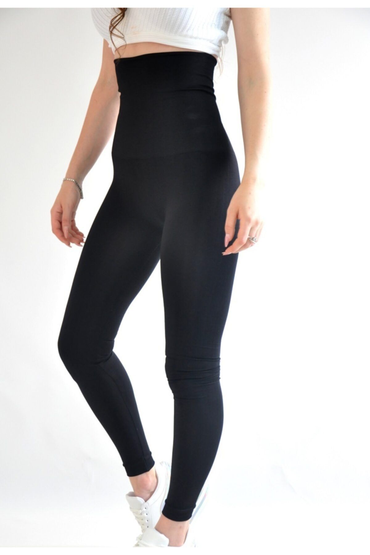 lovebox Două Mărimi, Slăbire, Talie Extra Înaltă, Talie Din Silicon, Dungi Anti-alunecare, Jambiere Negre, Corset, Colanți De Slăbit Femeie - S
