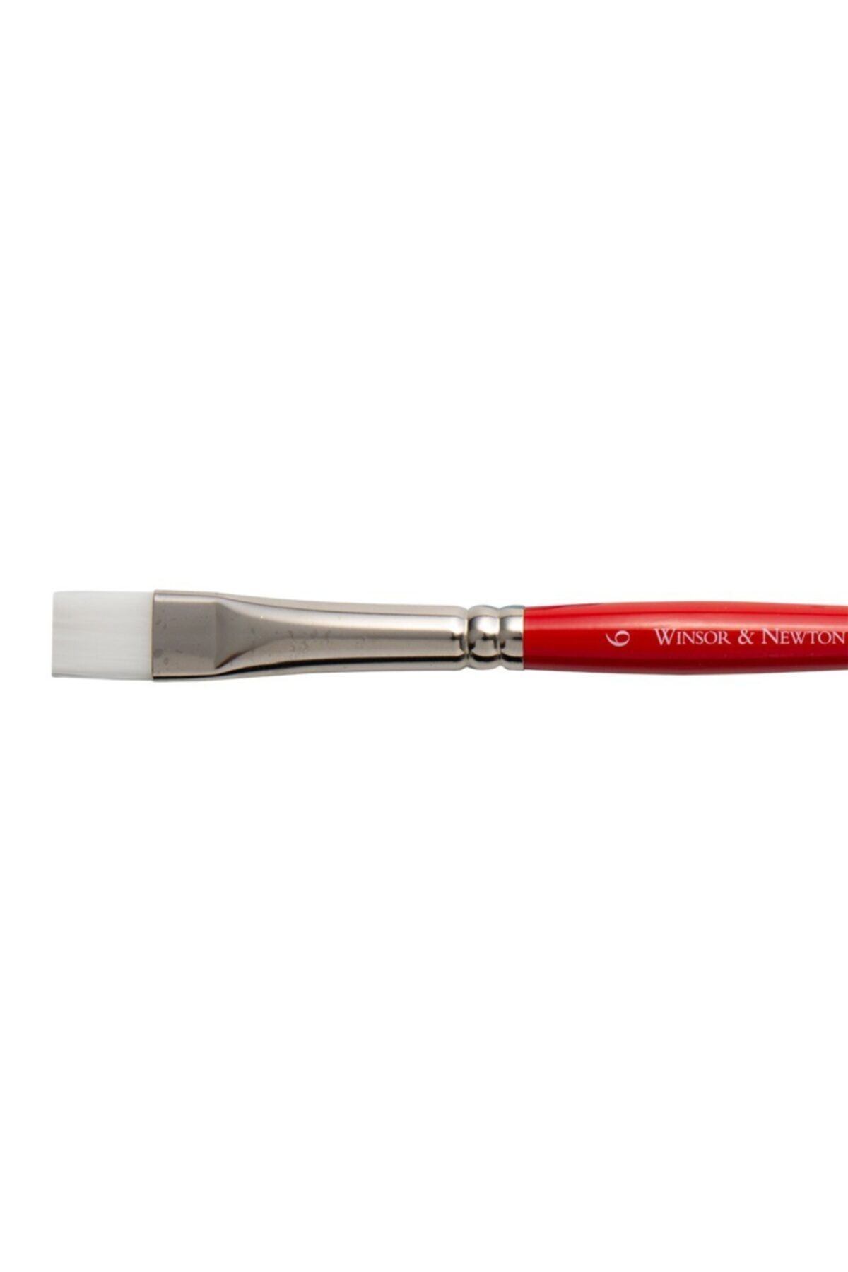 Winsor Newton-Winsor & Newton : University : 234 Series Short Handle Flat Brush No : 6 2