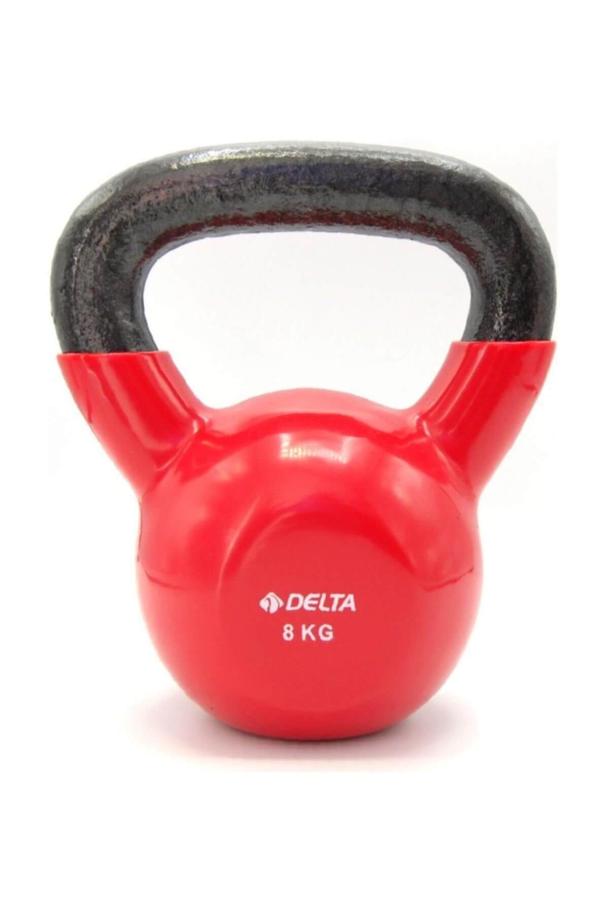 Delta 8 Kg. Çaydanlık Tipi Kırmızı Demir Dambıl - Kettlebell