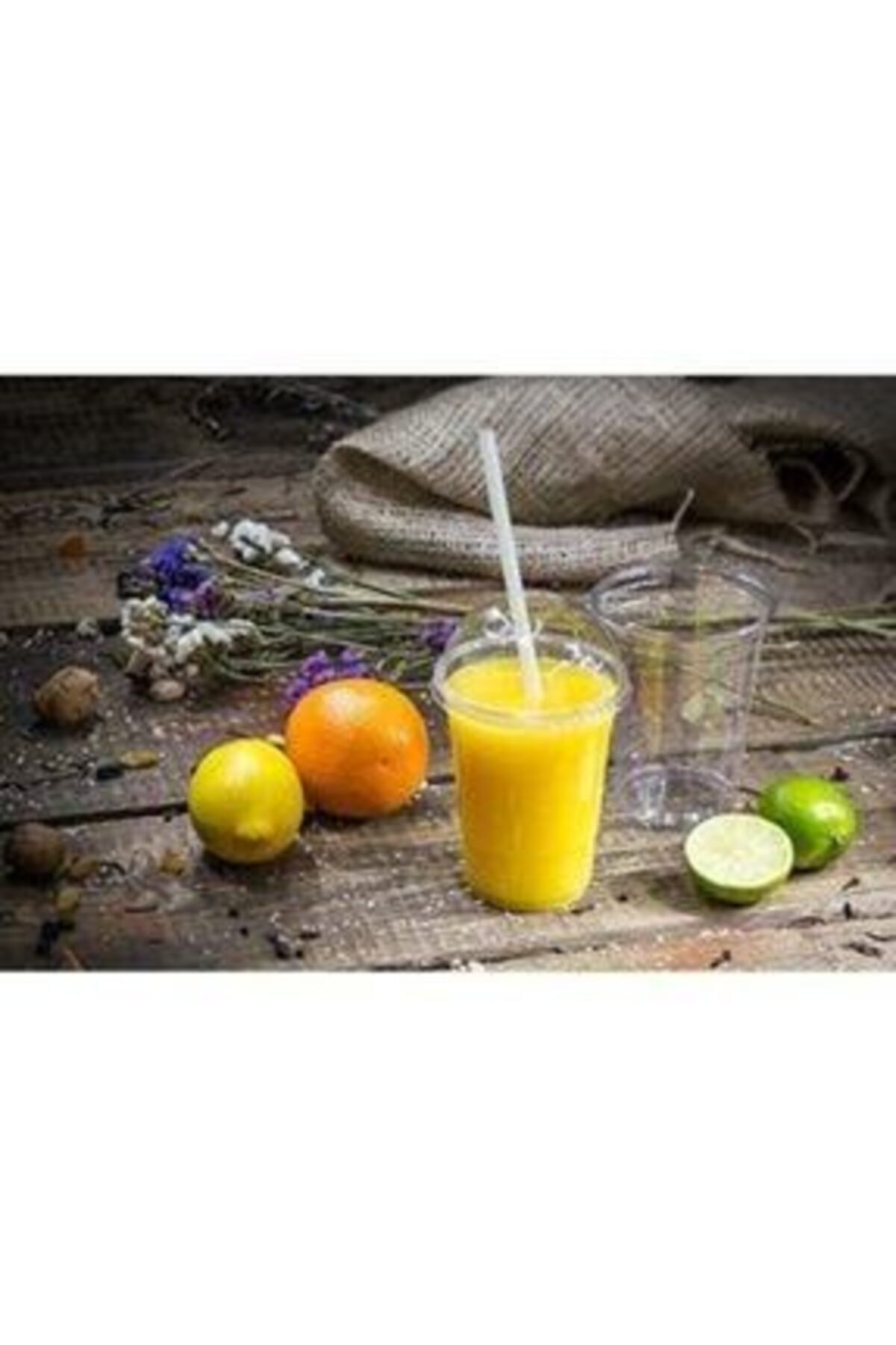 Kapaklı Pet Plastik Limonata Milkshake Bardağı 50 Adet 400cc Bardak — Koksal Pack — Plastik Bardak (3)