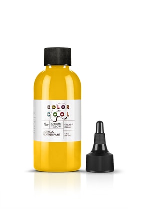 Color And Cool Sarı Akrilik Deri Boyası (30 ml). Tüm Deri Yüzeyleri Üzerinde ...
