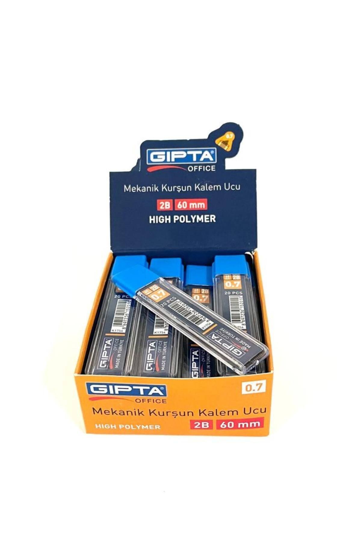 Gıpta 0.7 Mm 2b 60 Mm Uç 20'li Tüpte (24 Tüp-1 Paket)