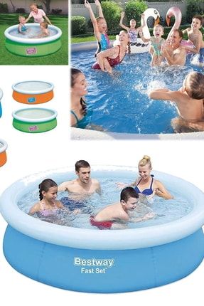 152 X 38 Cm Büüyk Boy Kolay Taşınabilir Eğlenceli Şişme Havuz Serinleme Yazlık Bahçe Kurulabilir Pro is57b