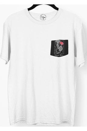 Cepli Men Baskılı Oversize Premium Beyaz T-shirt yenimodel2