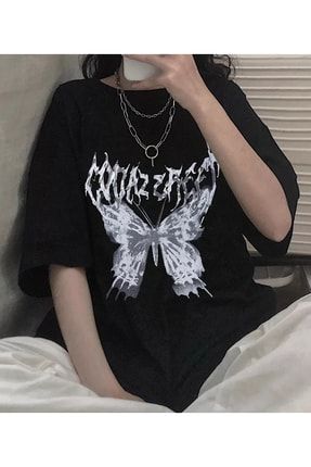 Harajuku Butterfly Siyah (unisex)t-shirt rg2463