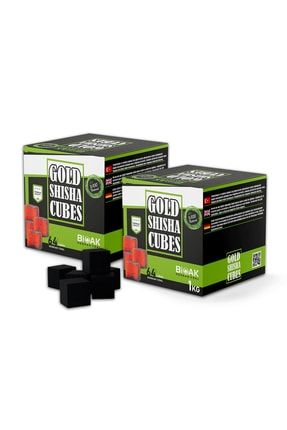 Gold Shisha Cubes 2x64 Küp Nargile Kömürü (2 Kg) P4S9934