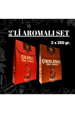 Çikolata-çilek Aromalı Türk Kahvesi Seti (2x250 Gr) TYC00509948322