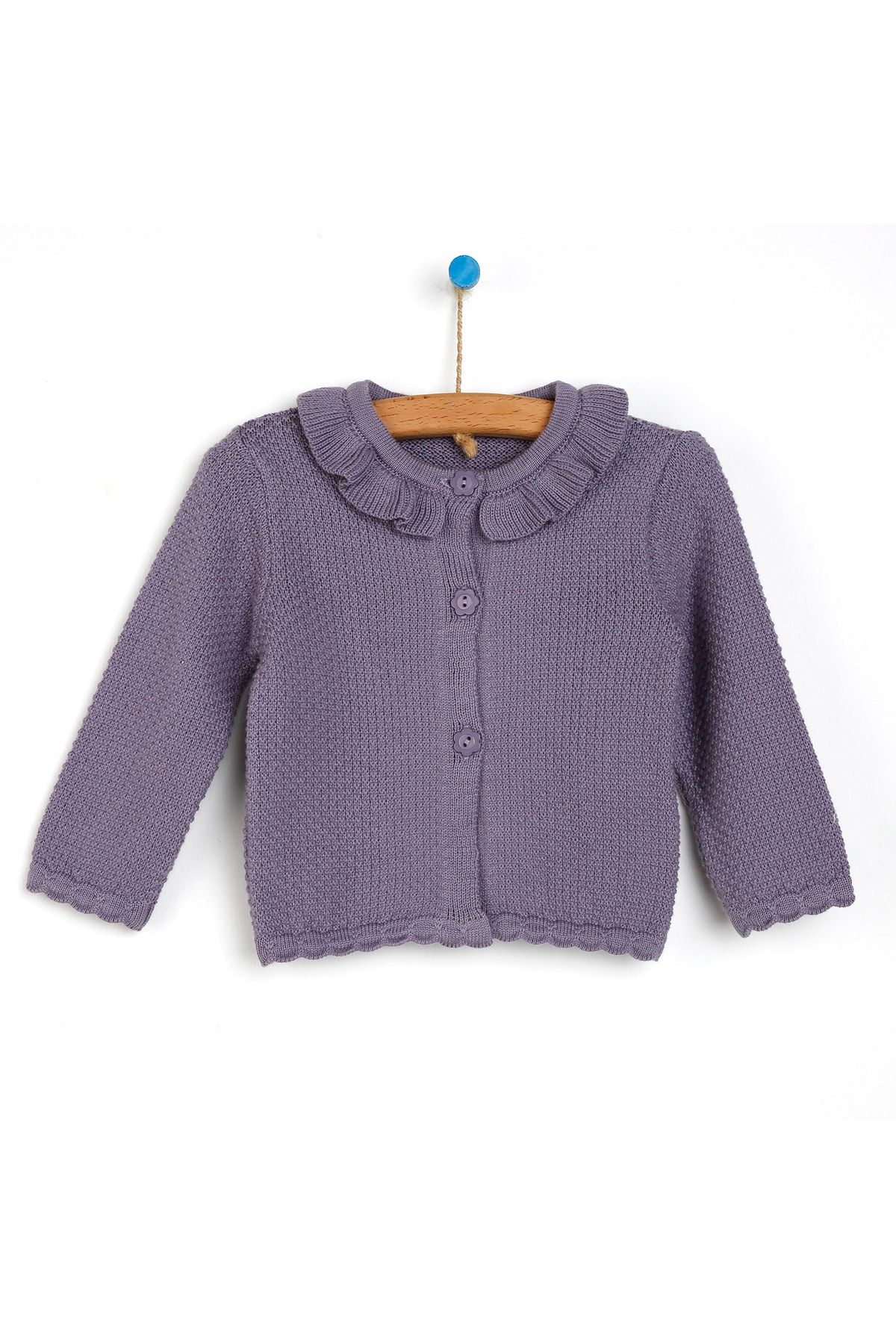 Purple outlet baby cardigan