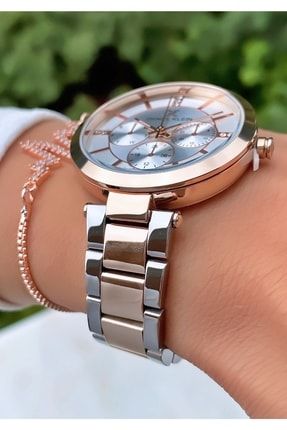 Marka Rose Gümüş Renk 2 Yıl Garantili Kadın Kol Saati - Bileklik 0850DKL04188870