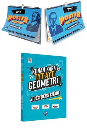 Kenan Kara Tyt Ayt Geometri Kampı Ve Kr Akademi Tyt Ayt Matematik Poster Notlar 3lü Set KKSET004